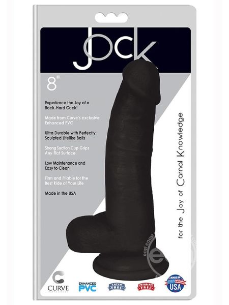 JOCK REALISTIC DILDO WITH BALLS 8 INCH