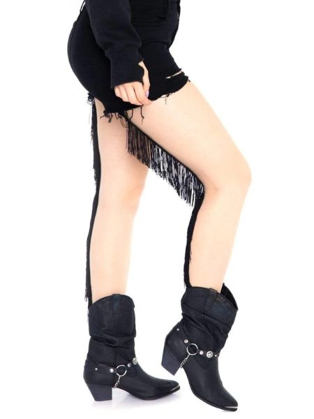 PANTYHOSE WITH FRINGE BACKSEAM