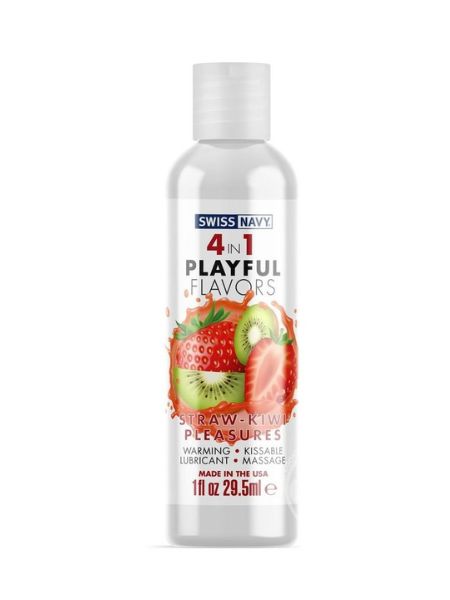 4 IN 1 STRAWBERRY/KIWI PLEASURE LUBRICANTS