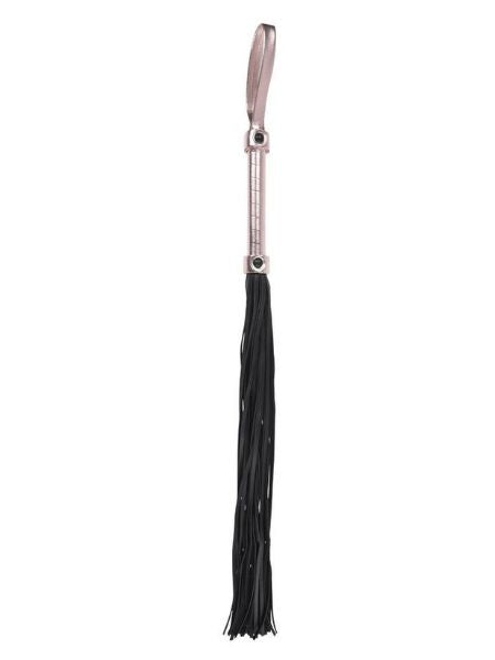 SEX & MISCHIEF BRAT FLOGGER - BLACK/GOLD