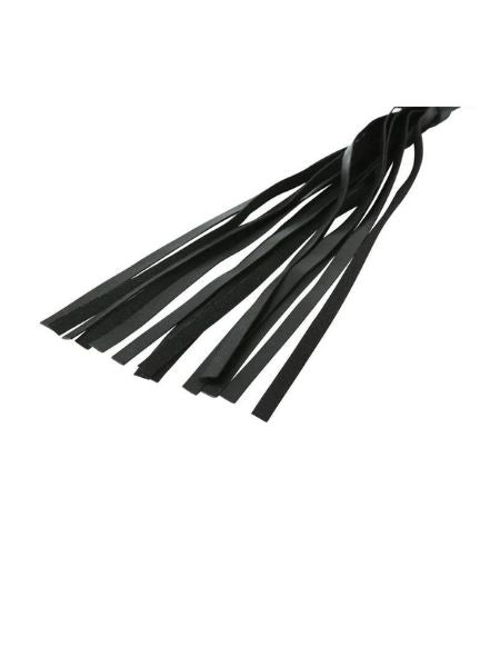 SEX & MISCHIEF MINI FAUX LEATHER FLOGGER - BLACK