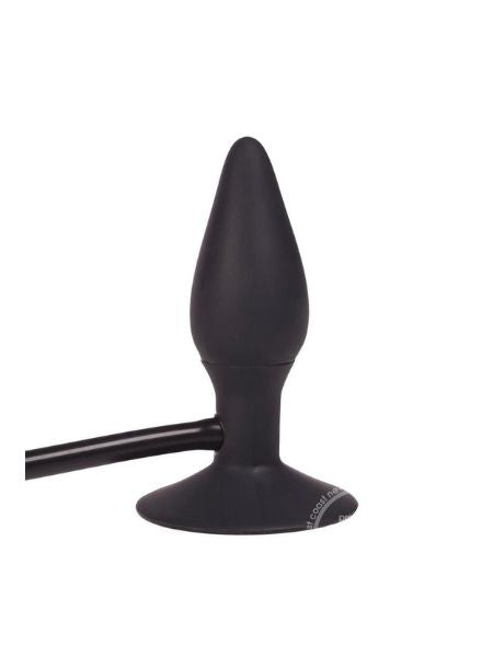 MEDIUM SILICONE PUMPER PLUG BUTT PLUG - BLACK