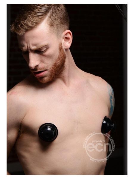 PLUNGER SILICONE NIPPLE SUCKERS - BLACK