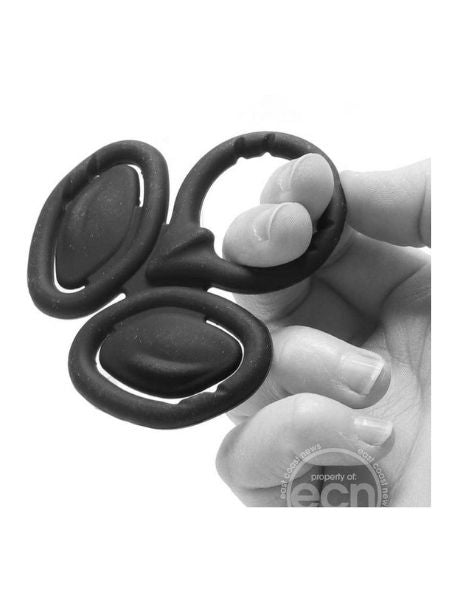 MY COCK RING THE TRIAD SILICONE COCK RING & BALL CINCH - BLACK