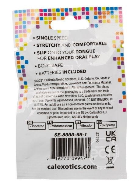 FOIL PACK VIBRATING TONGUE TEASER - PURPLE