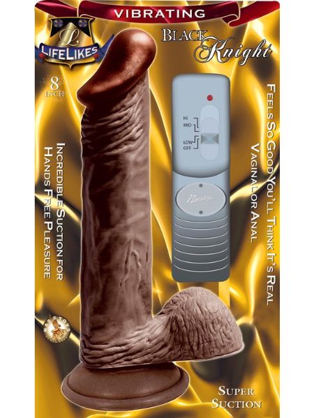 VIBRATING DONG WITH BALLS - 8 INCH