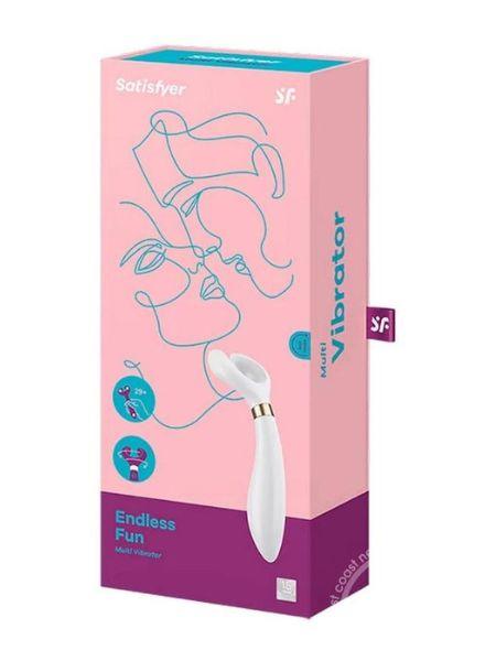 SATISFYER "ENDLESS FUN" SILICONE MAGNETIC USB RECHARGE MULTIFUCTIONAL VIBRATOR