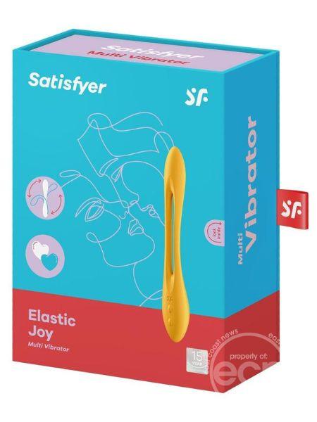 SATISFYER "ELASTIC JOY" RECHARGEABLE VIBRATOR - DARK YELLOW