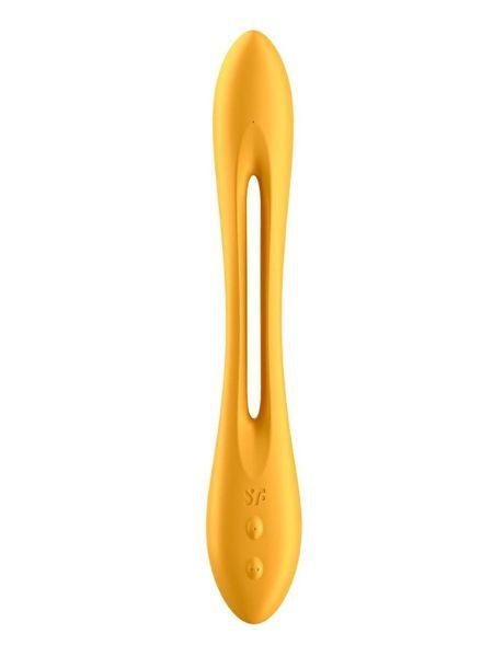 SATISFYER "ELASTIC JOY" RECHARGEABLE VIBRATOR - DARK YELLOW