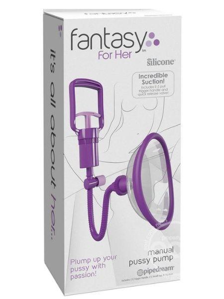 MANUAL PUSSY PUMP - PURPLE/CLEAR