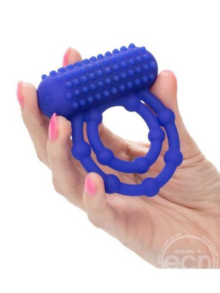 SILICONE RECHARGEABLE 10 BEAD COUPLES MAXIMUS RING