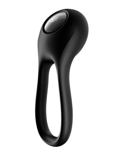 SATISFYER "MAJESTIC DUO" SILICONE VIBRATING COCK & BALL RING