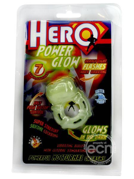 GLOW IN THE DARK VIBRATING SILICONE COCK RING