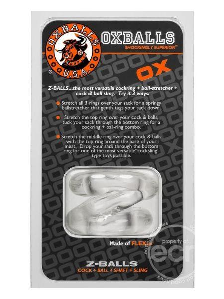 OXBALLS ATOMIC JOCK Z-BALLS COCK RING AND BALL STRETCHER