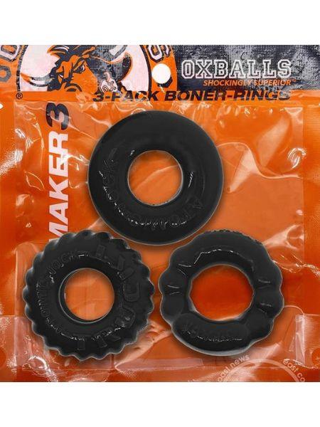 OXBALLS BONEMAKER COCK RING KIT ( 3 PACK )