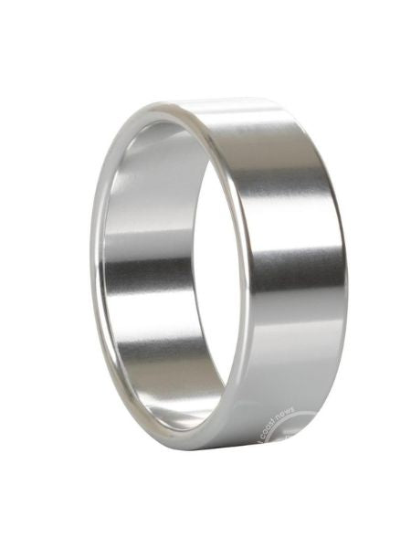 ALLOY METALLIC COCK RING EXTRA LARGE - 2.0 IN SILVER