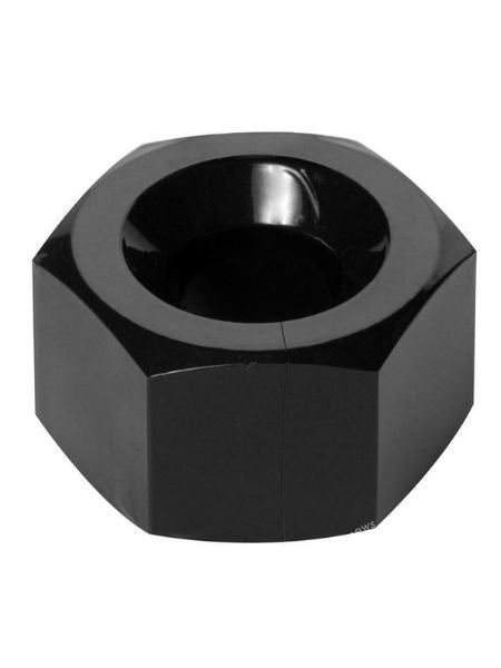 MASTER SERIES HEX HEAVY DUTY COCK RING & BALL STRTCHER - BLACK