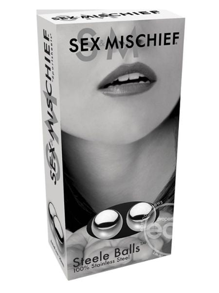 SEX & MISCHIEF STEELE BALLS STAINLESS STEEL KEGEL BALLS