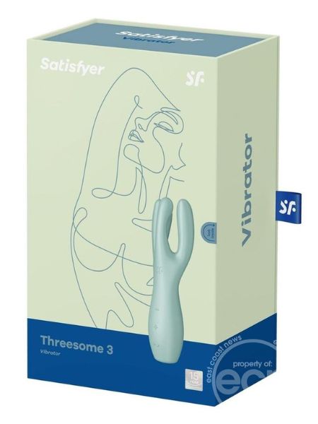SATISFYER "THREESOME 3" RECHARGEABLE SILICONE STIMULATOR