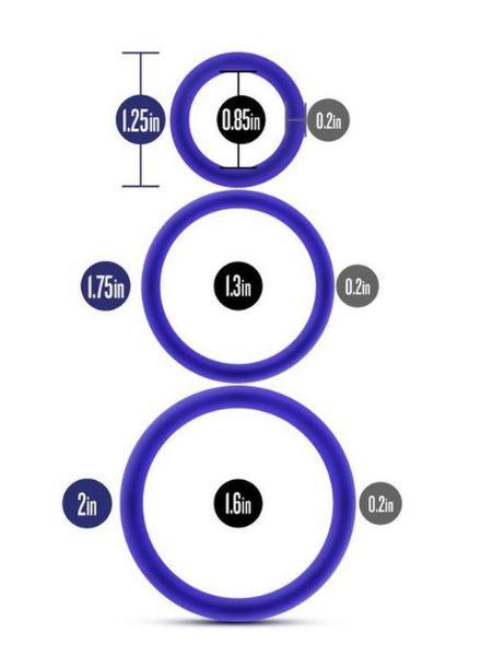 PERFORMANCE VS4 PURE PREMIUM SILICONE COCK RING SET ( 3 SET )