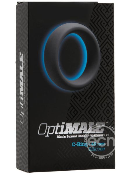 OPTIMALE SILICONE COCK RING 45MM - SLATE
