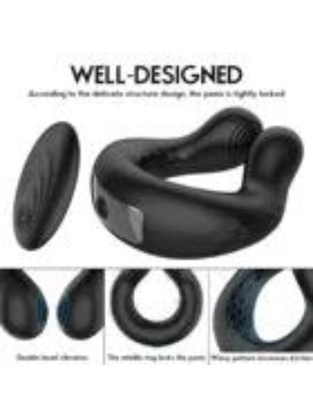 REMOTE CONTROL VIBRATING COCK RING, CLITORAL STIMULATION VIBRATOR FOR COUPLE