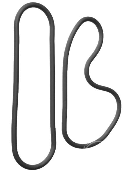 The Xplay Wrap Ring Silicone Slim 15in (2 pack) - Black