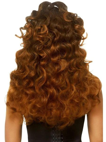24" LONG CURLY PONYTAIL WIG - BROWN