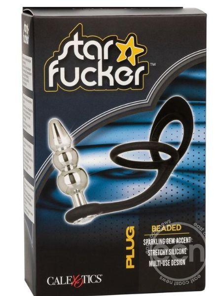 STAR FUCKER BEADED PLUG SILICONE DUAL ENHANCER