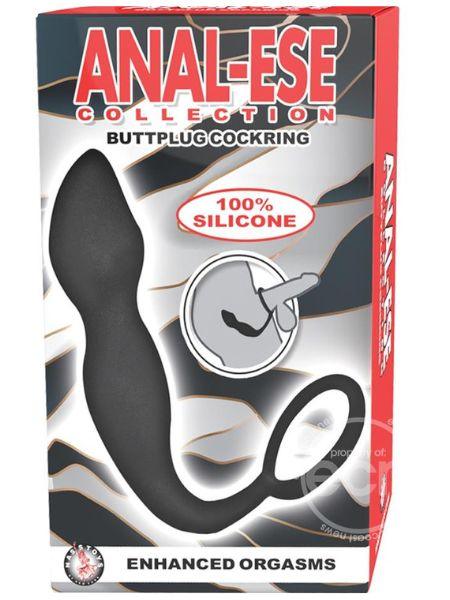BUTT PLUG SILICONE COCK RING
