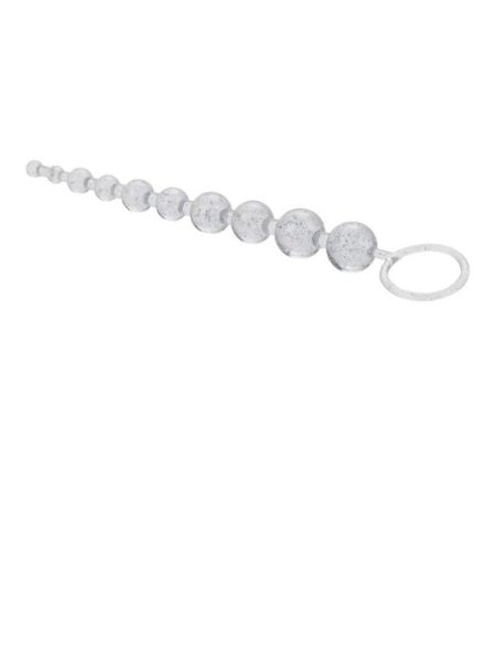 PLATINUM X 10 ANAL BEADS - SILVER