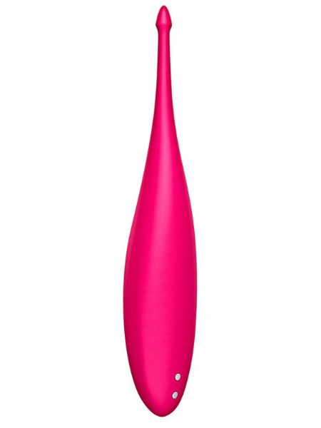 SATISFYER "TWIRLING FUN" SILICONE VIBRATOR - MAGENTA