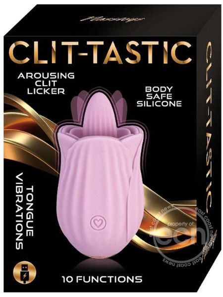 CLIT-TASTIC AROUSING CLIT LICKER RECHARGEABLE SILICONE CLITORAL VIBRATOR