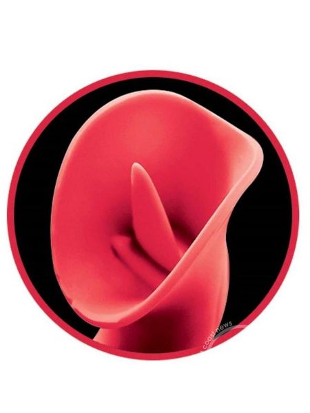 HEAT RECHARGEABLE SILICONE WARMING VIBRATOR WITH CLITORAL WHEEL - CORAL