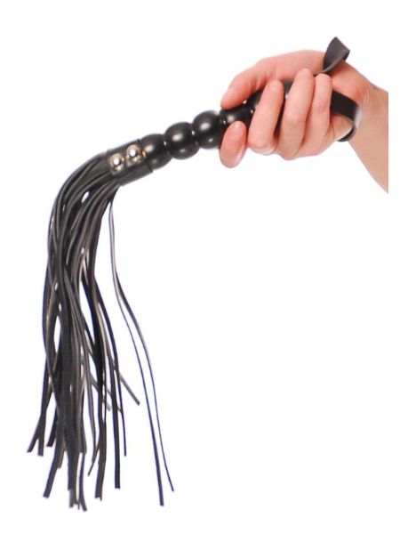 FETISH FANTASY SERIES BEADED CAT-O NINE TAILS - BLACK
