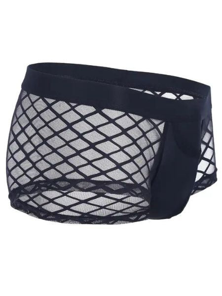 MEN'S SEXY MESH SEE-THROUGH BOXES BRIEFS UNDERWEAR
