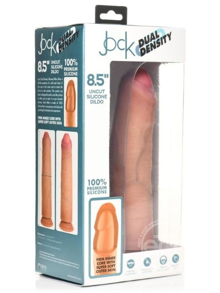 DUAL DENSITY "UNCUT" DONG 8.5 INCH