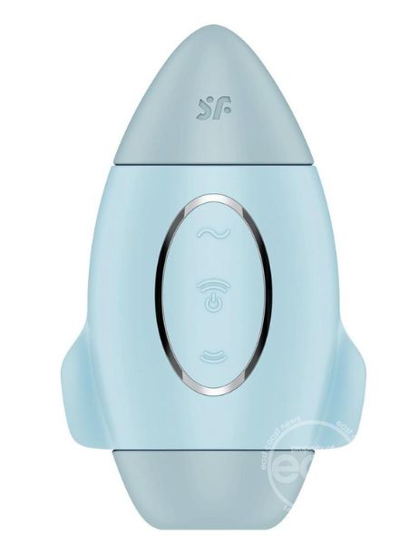 SATISFYER MISSION CONTROL " PLAYFUL DESIGN " SILICONE CLITORAL STIMULATOR - BLUE