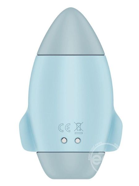 SATISFYER MISSION CONTROL " PLAYFUL DESIGN " SILICONE CLITORAL STIMULATOR - BLUE