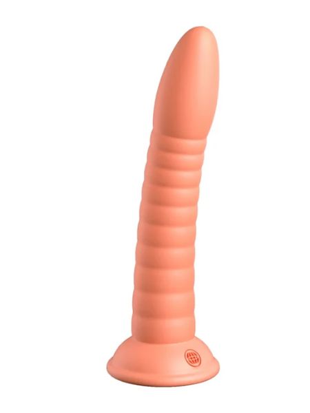 PLATINUM SECRET EXPLORER SILICONE DILDO 7 IN - ORANGE