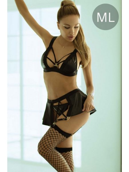 FAX LEATHER TWO-PIECE SET