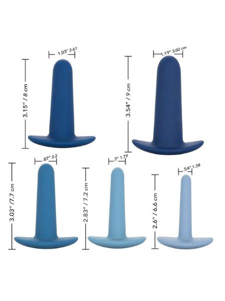 WEARABLE ANAL TRAINER ( 5 PIECE SET ) - BLUE