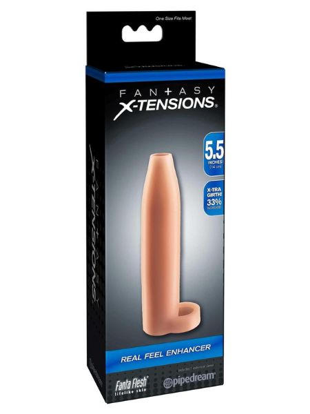 REAL FEEL ENHANCER SLEEVE 5.5 IN - VANILLA