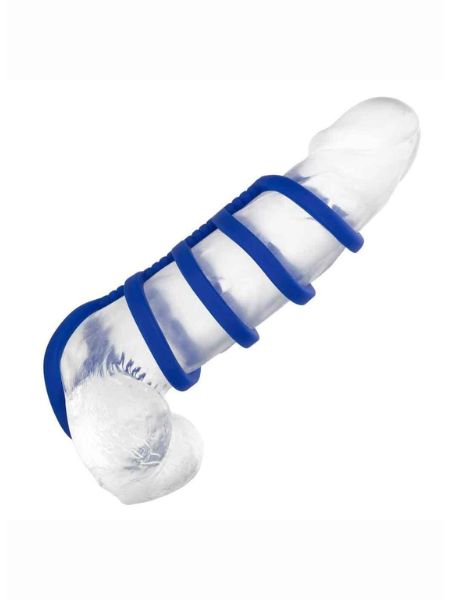 SILICONE COCK CAGE - BLUE