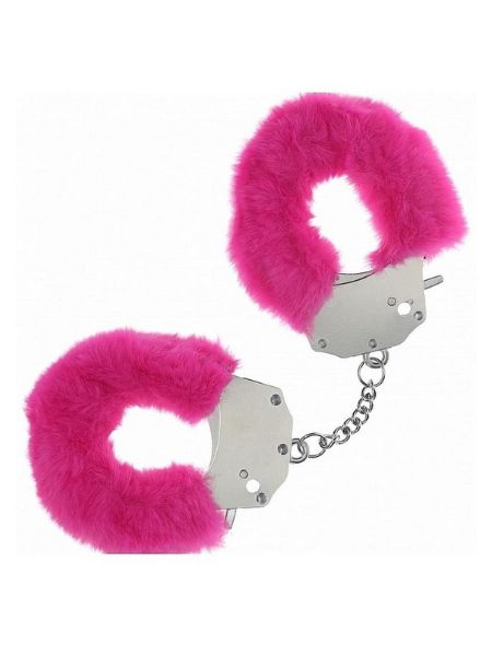HEAVY-DUTY FLUFFY HANDCUFFS - PINK