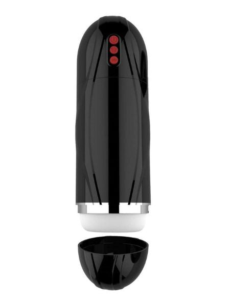 VIBRATING COCKSUCKER RECHARGEABLE MASTURBATOR - BLACK