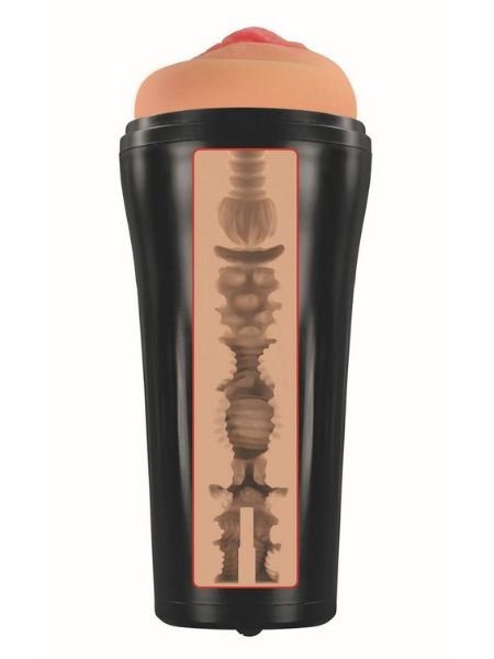 MISTRESS VIBRATING BIOSKIN PUSSY MASTURBATOR - VANILLA