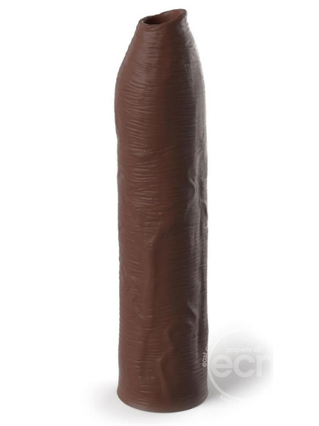 FANTASY X-TENSIONS ELITE SILICONE UNCUT EXTENSION SLEEVE 7IN - CHOCOLATE