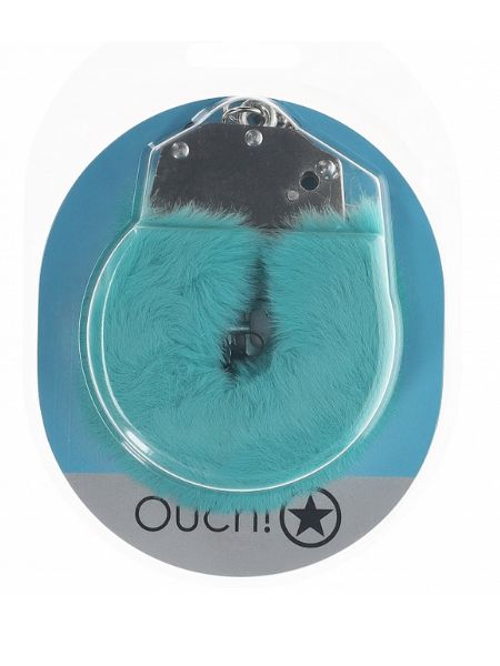 HEAVY-DUTY FLUFFY HANDCUFFS - BLUE