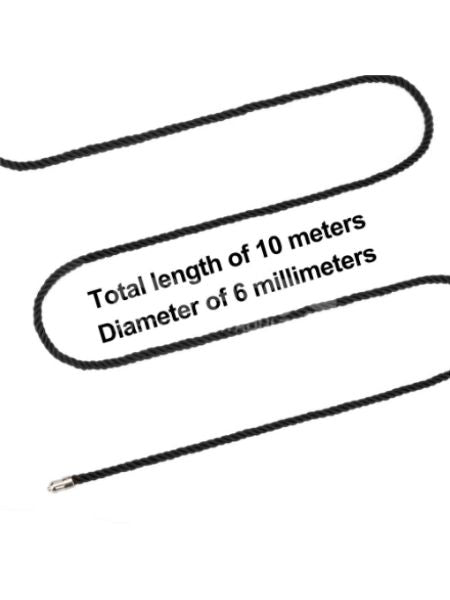 EBONY SILKY BONDAGE ROPE